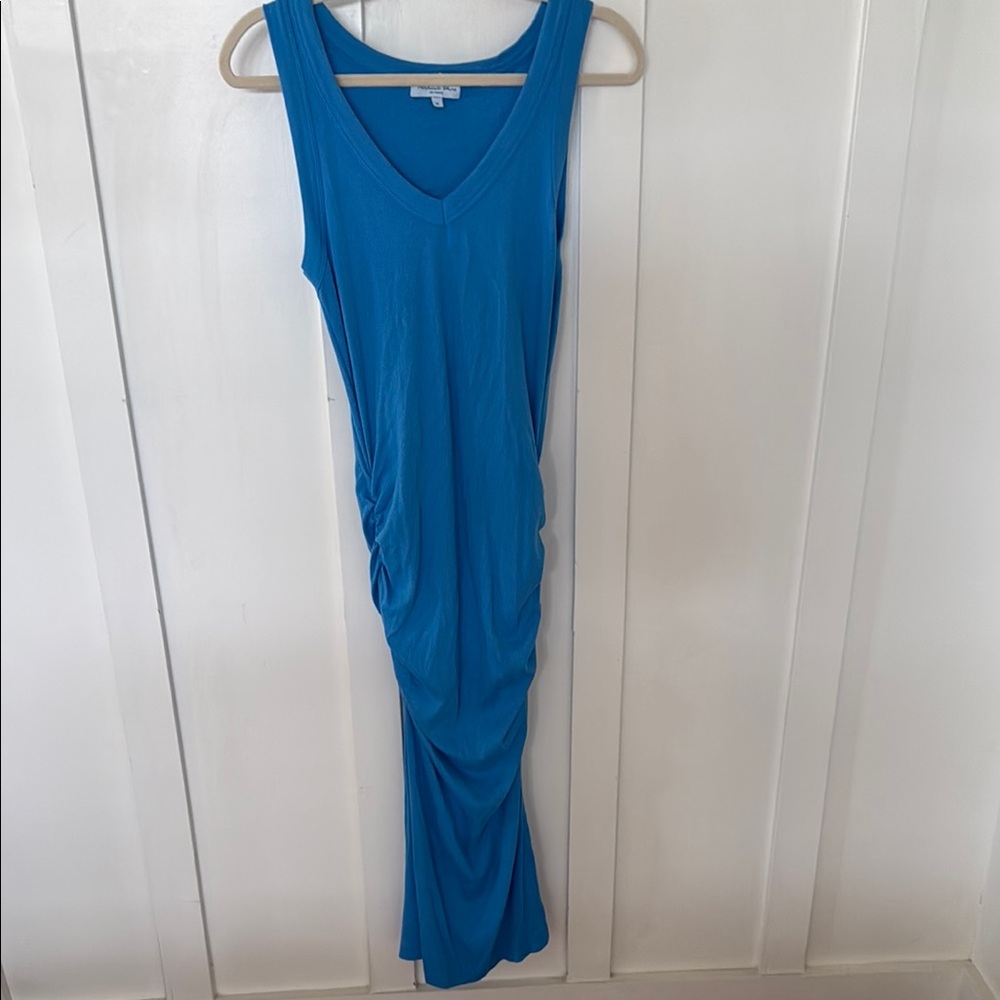 Blue Sleeveless Maxi Dress